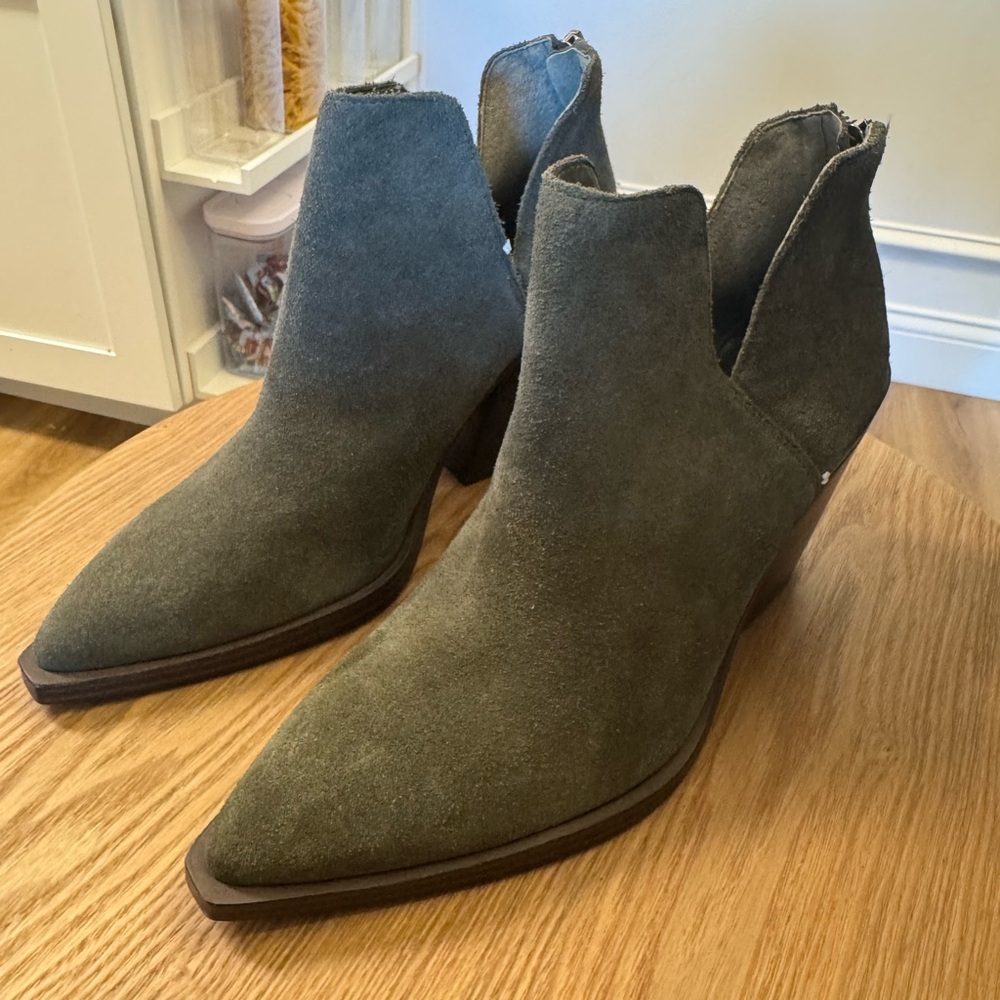 Vince Camuto Forest Suede Ankle Booties - Picture 2 of 11